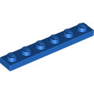 LEGO-Blue-Plate-1-x-6-3666-366623