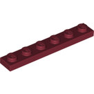 LEGO-Dark-Red-Plate-1-x-6-3666-4539062