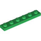 LEGO-Green-Plate-1-x-6-3666-366628