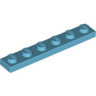 LEGO-Medium-Azure-Plate-1-x-6-3666-4625036