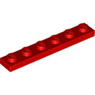 LEGO-Red-Plate-1-x-6-3666-366621