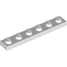 LEGO-White-Plate-1-x-6-3666-366601
