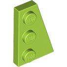 LEGO-Lime-Wedge-Plate-3-x-2-Right-43722-4539908