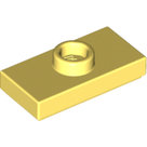 LEGO-Bright-Light-Yellow-Plate-Modified-1-x-2-with-1-Stud-with-Groove-and-Bottom-Stud-Holder-(Jumper)-15573-6195266