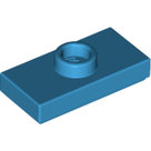 LEGO-Dark-Azure-Plate-Modified-1-x-2-with-1-Stud-with-Groove-and-Bottom-Stud-Holder-(Jumper)-15573-6151671