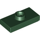 LEGO-Dark-Green-Plate-Modified-1-x-2-with-1-Stud-with-Groove-and-Bottom-Stud-Holder-(Jumper)-15573-6192250