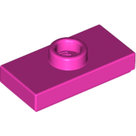 LEGO-Dark-Pink-Plate-Modified-1-x-2-with-1-Stud-with-Groove-and-Bottom-Stud-Holder-(Jumper)-15573-6217794