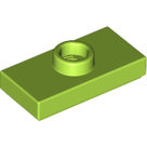 LEGO-Lime-Plate-Modified-1-x-2-with-1-Stud-with-Groove-and-Bottom-Stud-Holder-(Jumper)-15573-6092592