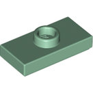 LEGO-Sand-Green-Plate-Modified-1-x-2-with-1-Stud-with-Groove-and-Bottom-Stud-Holder-(Jumper)-15573-6184432
