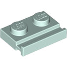 LEGO-Light-Aqua-Plate-Modified-1-x-2-with-Door-Rail-32028-4620884