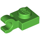 LEGO-Bright-Green-Plate-Modified-1-x-1-with-Open-O-Clip-(Horizontal-Grip)-61252-6172373