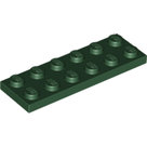 LEGO-Dark-Green-Plate-2-x-6-3795-4245554