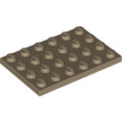 LEGO-Dark-Tan-Plate-4-x-6-3032-6167894