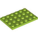LEGO-Lime-Plate-4-x-6-3032-6060848