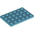 LEGO-Medium-Azure-Plate-4-x-6-3032-4619515