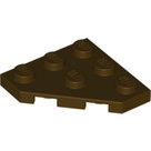 LEGO-Dark-Brown-Wedge-Plate-3-x-3-Cut-Corner-2450-4650257