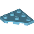 LEGO-Medium-Azure-Wedge-Plate-3-x-3-Cut-Corner-2450-6112750
