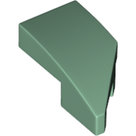 LEGO-Sand-Green-Wedge-2-x-1-x-2-3-with-Stud-Notch-Left-29120-6221730