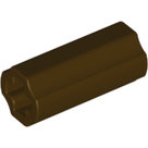 LEGO-Dark-Brown-Technic-Axle-Connector-2L-(Smooth-with-x-Hole-+-Orientation)-6538c-6172115