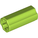 LEGO-Lime-Technic-Axle-Connector-2L-(Smooth-with-x-Hole-+-Orientation)-6538c-6302735