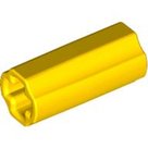 LEGO-Yellow-Technic-Axle-Connector-2L-(Smooth-with-x-Hole-+-Orientation)-6538c-4519010