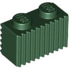 LEGO-Dark-Green-Brick-Modified-1-x-2-with-Grille-Fluted-Profile-2877-4236808
