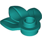 LEGO-Dark-Turquoise-Plant-Plate-Round-1-x-1-with-3-Leaves-32607-6270179
