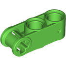 LEGO-Bright-Green-Technic-Axle-and-Pin-Connector-Perpendicular-3L-with-2-Pin-Holes-42003-6097398