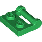 LEGO-Green-Plate-Modified-1-x-2-with-Bar-Handle-on-Side-Closed-Ends-48336-4521931