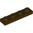 LEGO-Dark-Brown-Plate-1-x-4-3710-6252667