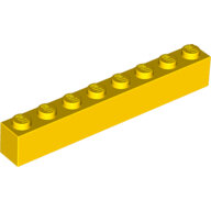 LEGO Yellow Brick 1 x 8 3008 - 300824 LEGO Yellow Brick 1 x 8 3008 - 300824