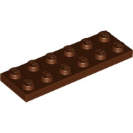 LEGO Reddish Brown Plate 2 x 6 3795 - 4211247 LEGO Reddish Brown Plate 2 x 6 3795 - 4211247