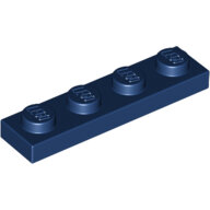 LEGO Dark Blue Plate 1 x 4 3710 - 4502089 LEGO Dark Blue Plate 1 x 4 3710 - 4502089