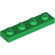 LEGO Green Plate 1 x 4 3710 - 371028 LEGO Green Plate 1 x 4 3710 - 371028