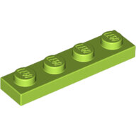 LEGO Lime Plate 1 x 4 3710 - 4187743 LEGO Lime Plate 1 x 4 3710 - 4187743