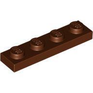 LEGO Reddish Brown Plate 1 x 4 3710 - 4211190 LEGO Reddish Brown Plate 1 x 4 3710 - 4211190