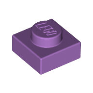 LEGO Medium Lavender Plate 1 x 1 3024 - 4619521 LEGO Medium Lavender Plate 1 x 1 3024 - 4619521