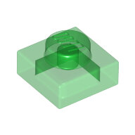 LEGO Trans-Green Plate 1 x 1 3024 - 6252046 LEGO Trans-Green Plate 1 x 1 3024 - 6252046