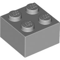 LEGO Light Bluish Gray Brick 2 x 2 3003 - 4211387 LEGO Light Bluish Gray Brick 2 x 2 3003 - 4211387