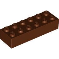 LEGO Reddish Brown Brick 2 x 6 2456 - 4216615 LEGO Reddish Brown Brick 2 x 6 2456 - 4216615