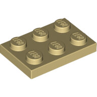 LEGO Tan Plate 2 x 3 3021 - 4118790 LEGO Tan Plate 2 x 3 3021 - 4118790
