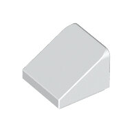LEGO White Slope 30 1 x 1 x 2/3 54200 - 4504369 LEGO White Slope 30 1 x 1 x 2/3 54200 - 4504369