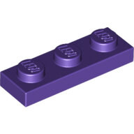LEGO Dark Purple Plate 1 x 3 3623 - 6035470 LEGO Dark Purple Plate 1 x 3 3623 - 6035470
