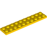 LEGO Yellow Plate 2 x 10 3832 - 383224 LEGO Yellow Plate 2 x 10 3832 - 383224