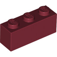 LEGO Dark Red Brick 1 x 3 3622 - 6264025 LEGO Dark Red Brick 1 x 3 3622 - 6264025