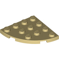 LEGO Tan Plate, Round Corner 4 x 4 30565 - 4570516 LEGO Tan Plate, Round Corner 4 x 4 30565 - 4570516