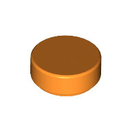 LEGO Orange Tile, Round 1 x 1 98138 - 6009459 LEGO Orange Tile, Round 1 x 1 98138 - 6009459