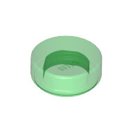 LEGO Trans-Green Tile, Round 1 x 1 98138 - 4646860 LEGO Trans-Green Tile, Round 1 x 1 98138 - 4646860