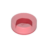 LEGO Trans-Red Tile, Round 1 x 1 98138 - 4646864 LEGO Trans-Red Tile, Round 1 x 1 98138 - 4646864