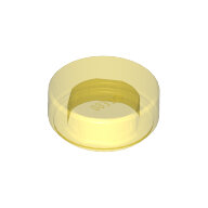 LEGO Trans-Yellow Tile, Round 1 x 1 98138 - 4650500 LEGO Trans-Yellow Tile, Round 1 x 1 98138 - 4650500